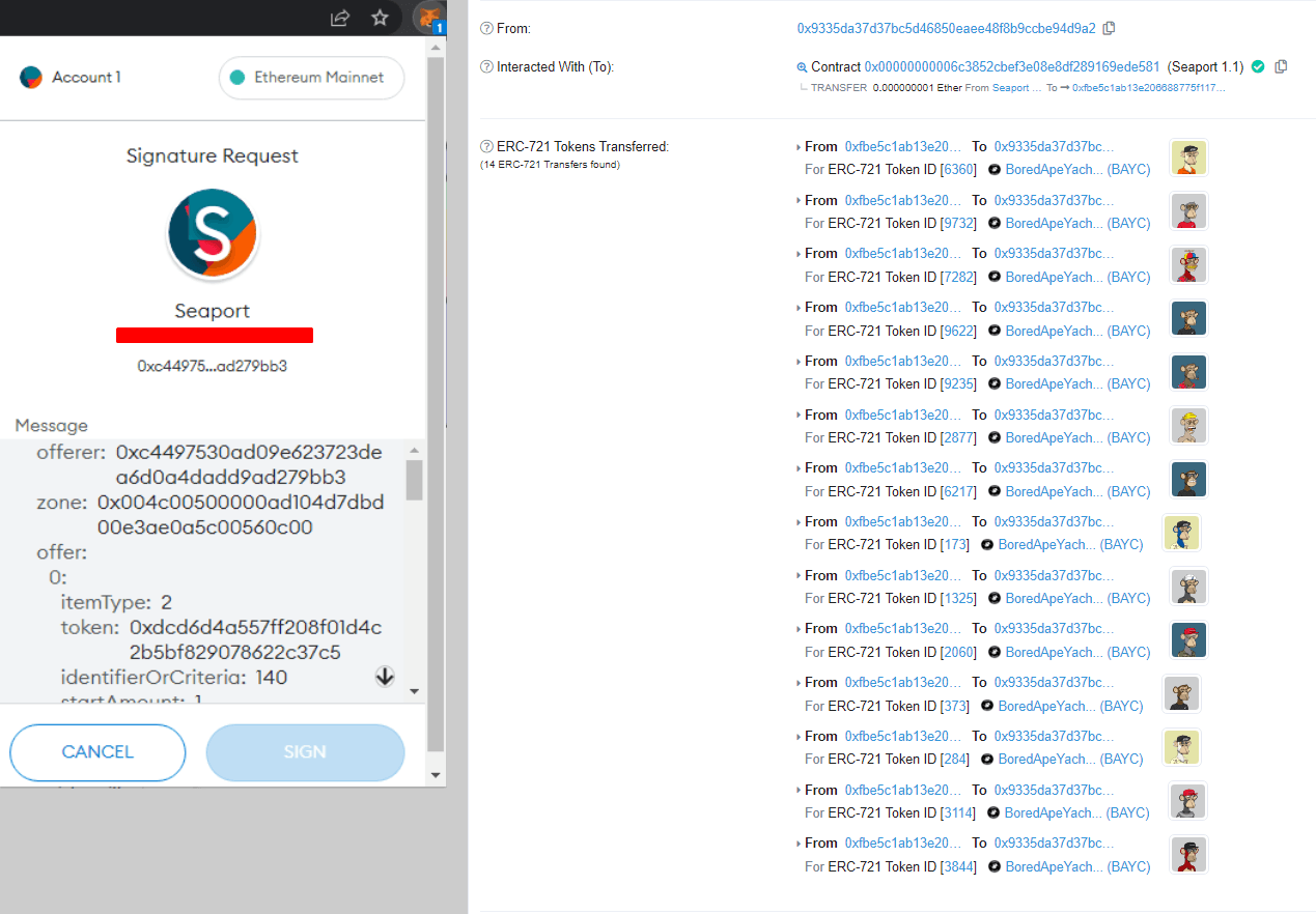 The scam crypto transaction