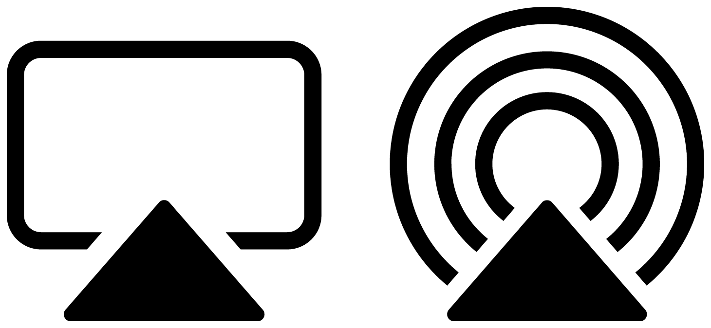 شعارا AirPlay Video وAirPlay Audio