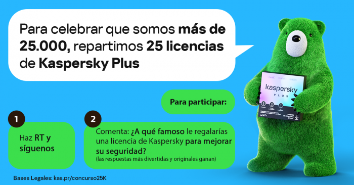 concurso 25K twitter kasperskyes