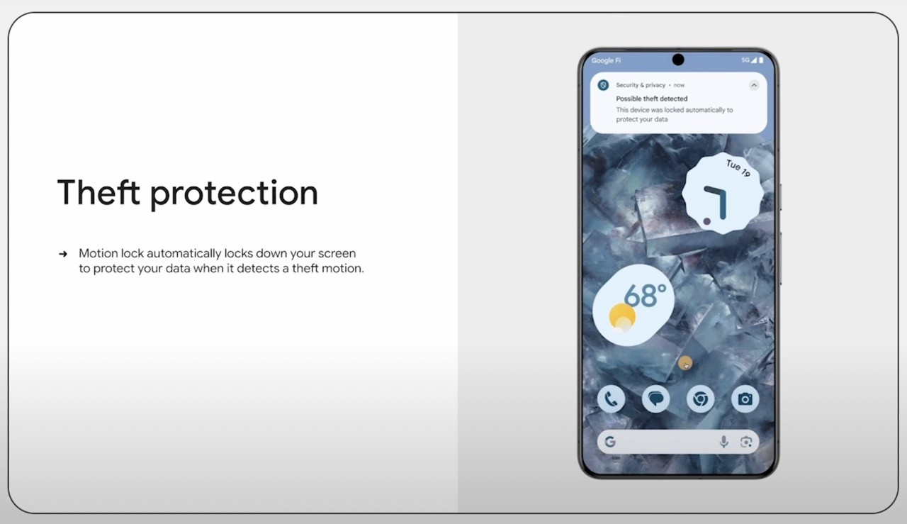 Automatische Sperrung des Android-Smartphones bei möglichem Diebstahl